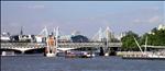 P80500781-Hungerford Bridge & The London skyline as seen from a Thames River cruise